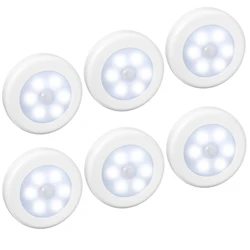 AMIR Upgraded Motion Sensor Light Cordless Battery-Powered LED Night Light Stair Lights Wall Lights for Hallway Bedroom Kitchen