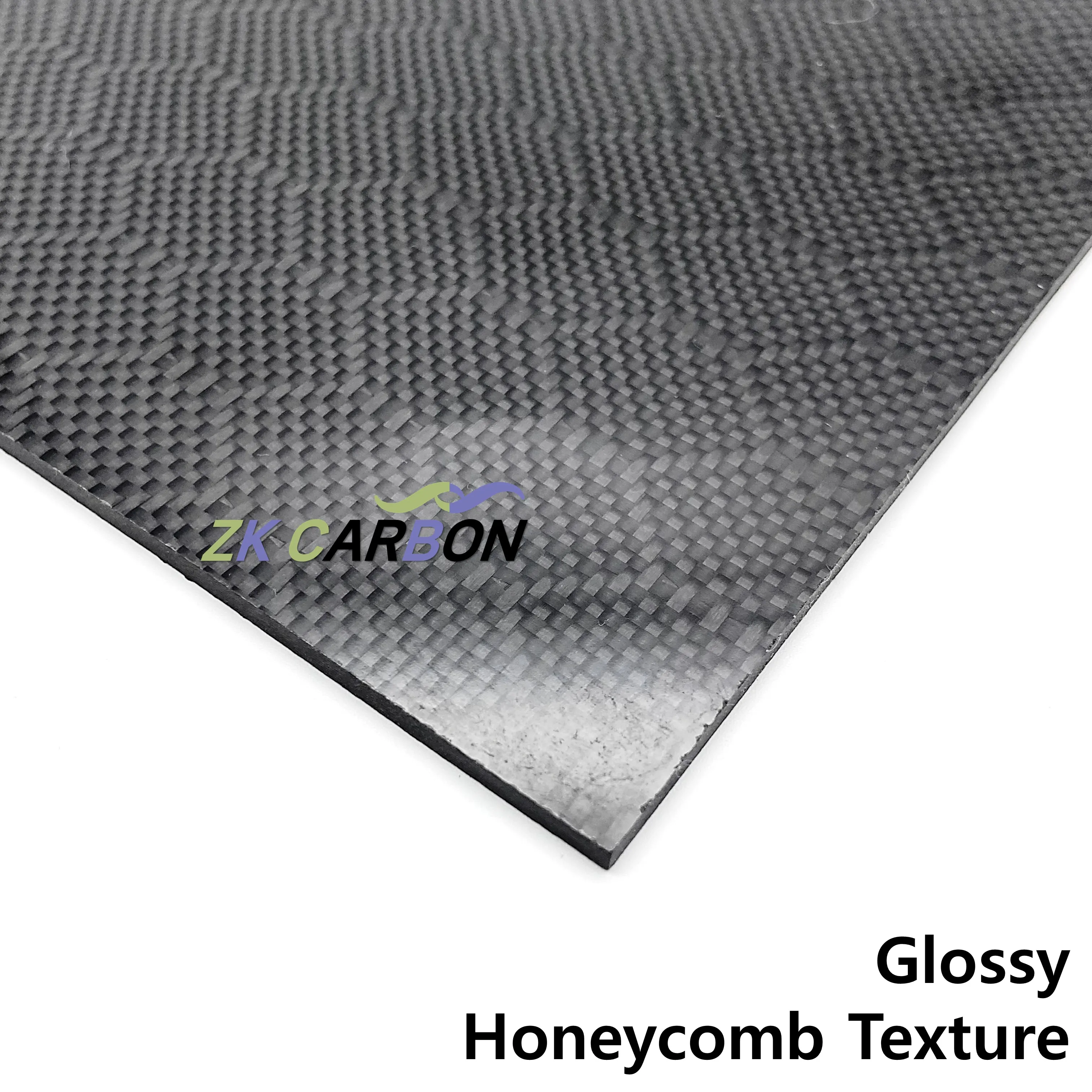 500x500mm Honeycomb Texture Surface Carbon Fiber Plate Sheet Glossy Carbon Fiber Plate 3K High Composite Hardness Material