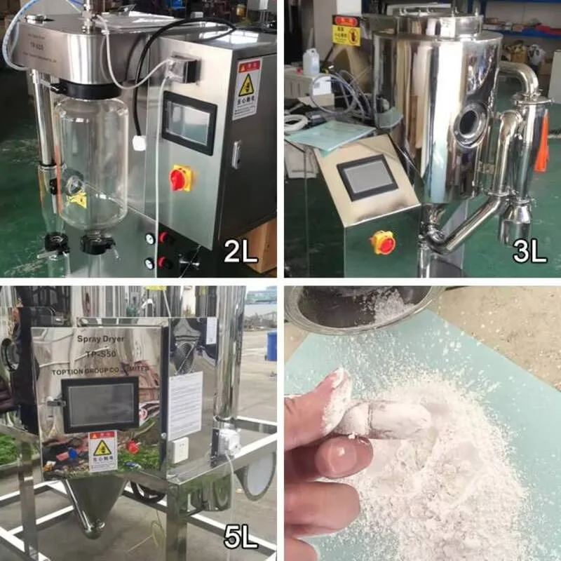 High Efficiency Small 2 3L 5 Liter 5kg 10kg 10L 15L/H Mini Spray Dryer Fish Collagen Protein Dryer