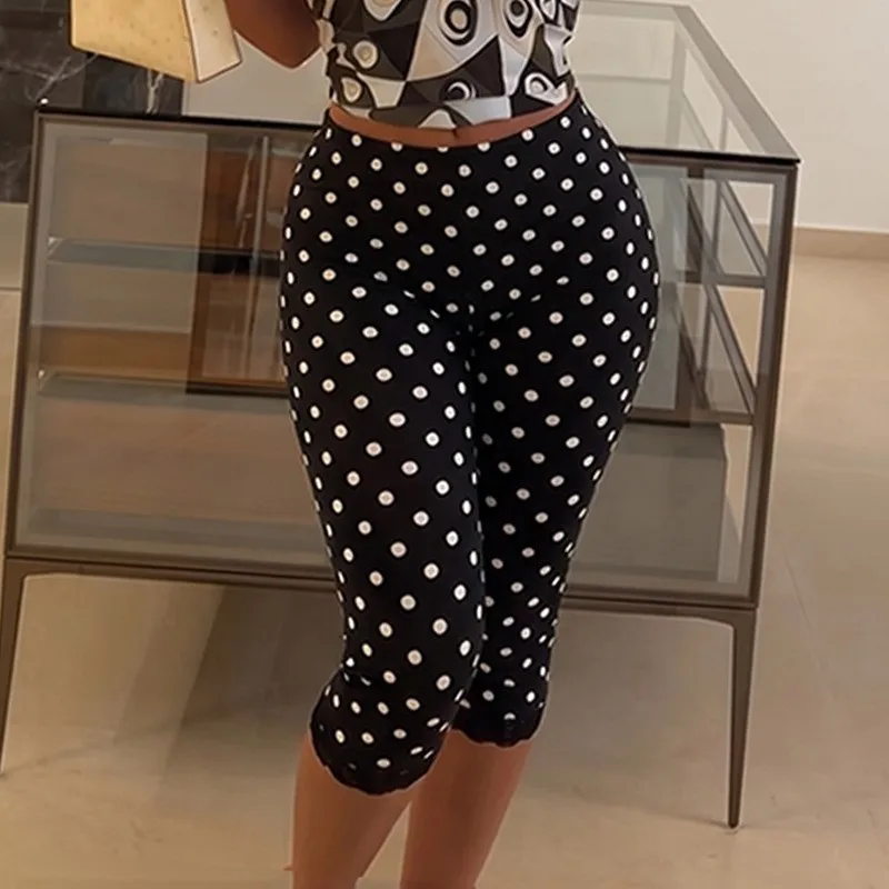 Printed Pants Low Waist Slim Fit Streetwear with Summer Lightweight Western High Stretch Women Pants