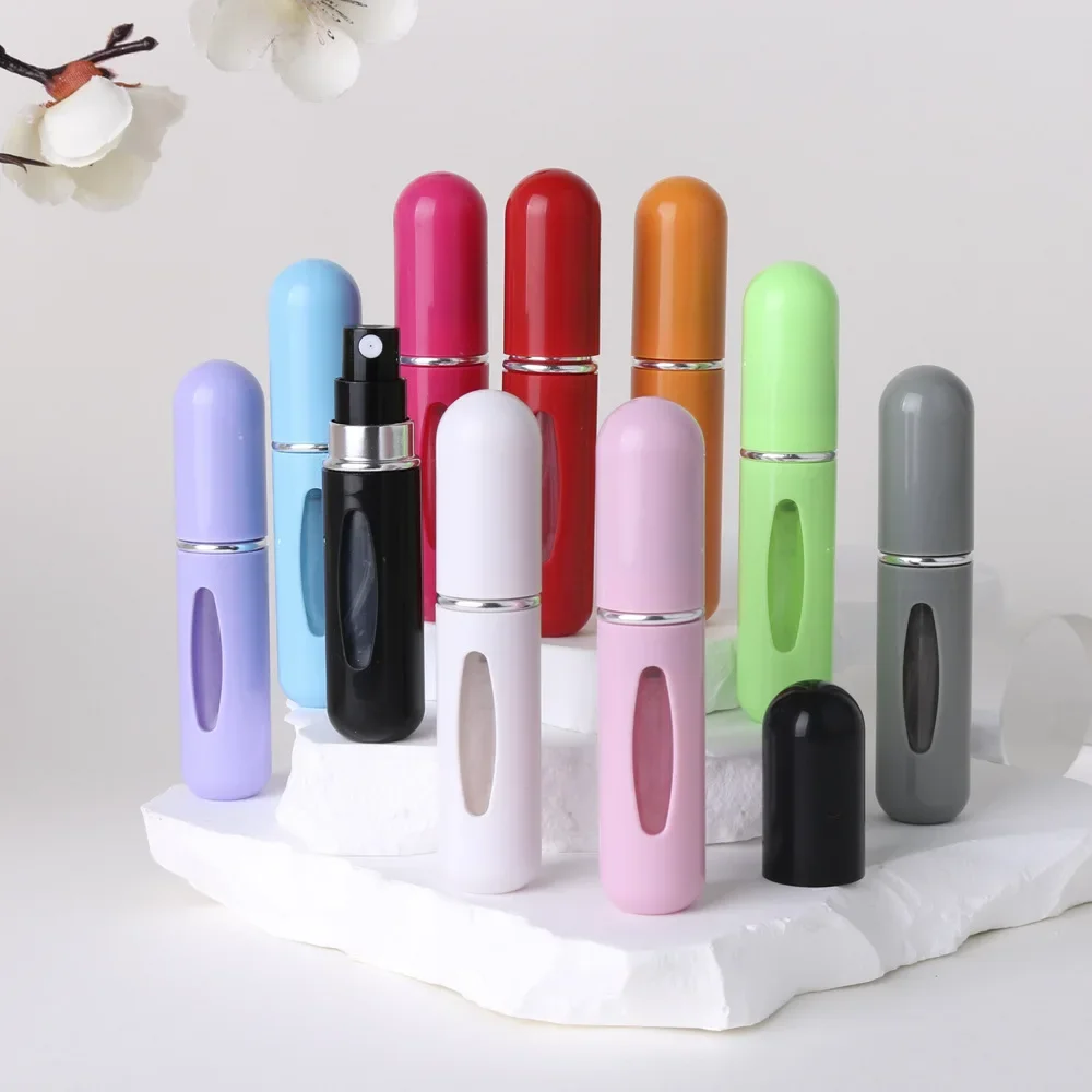 5ml Perfume Atomizer Portable Liquid Container For Cosmetics Traveling Mini Aluminum Spray Alcochol Empty Refillable Bottle