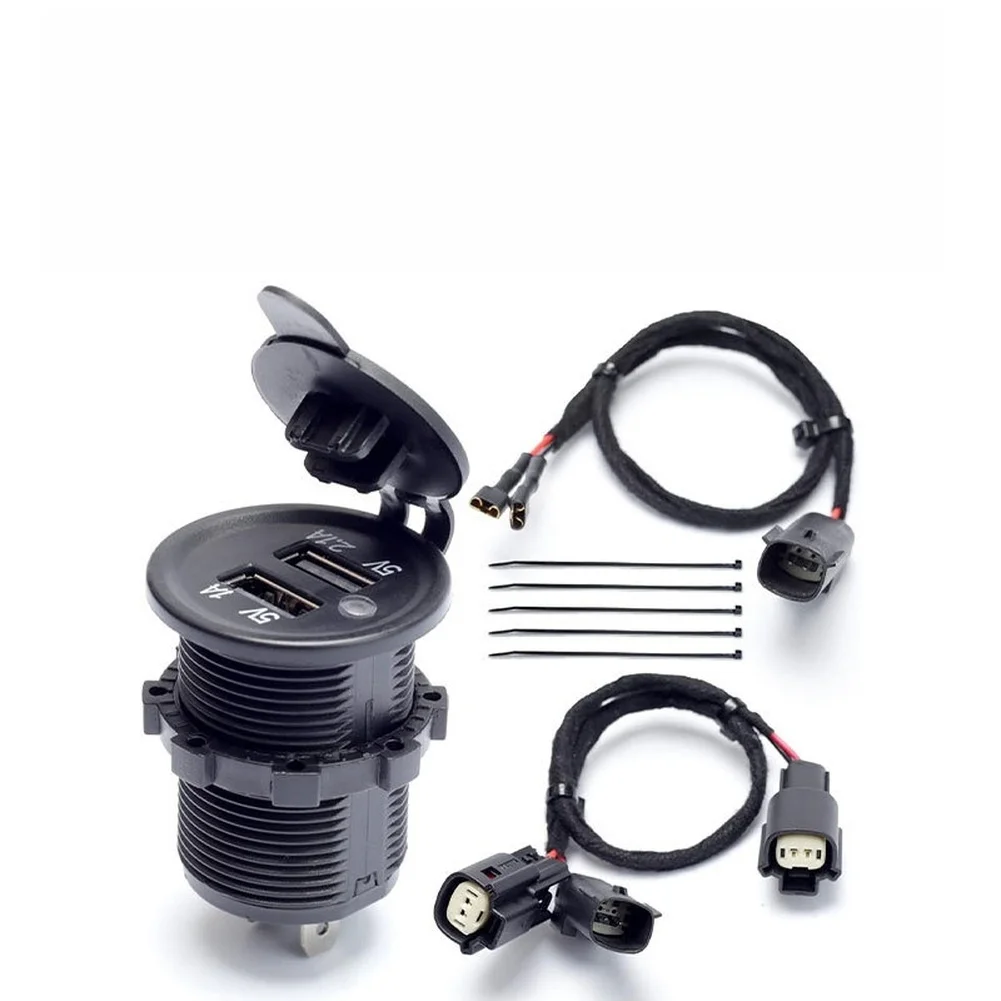 For Outdoor Riding USB Power Outlet Usb Power Outlet Kit For Ski-doo Power Outlet High-strength Construction Dual Charging Ports