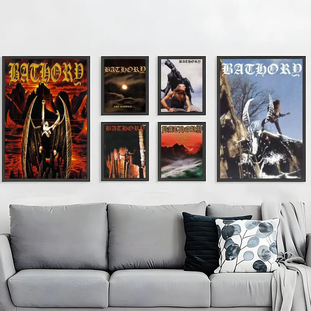 Popular Bathory Poster HD Waterproof Self-Adhesive Wall Art – Multi-Scene Use, Top Gift Pick