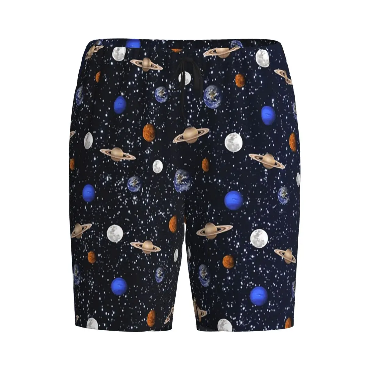 

Мужские пижамные штаны с принтом «Солнечная система, планеты, космос», шорты для сна, домашняя одежда, нижняя часть пижамы