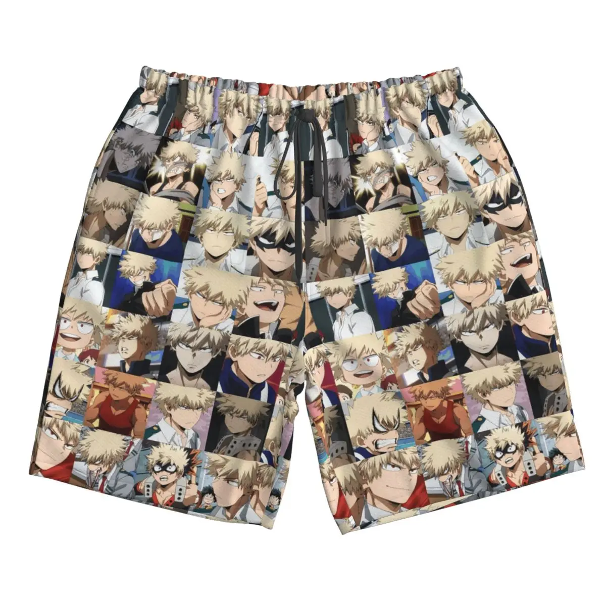 Bakugo Katsuki, My Hero Academia Trunks Pantaloncini da surf da spiaggia Pantaloni casual da uomo estivi ad asciugatura rapida