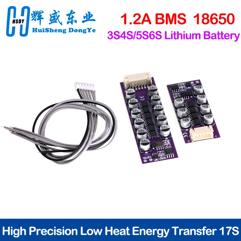 3S 4S 5S 6S 1.2A 18650 Lithium Battery Active Equalization Board Li-ion LiFePo4 Quick Balancer Storage Equalizer Balance Module