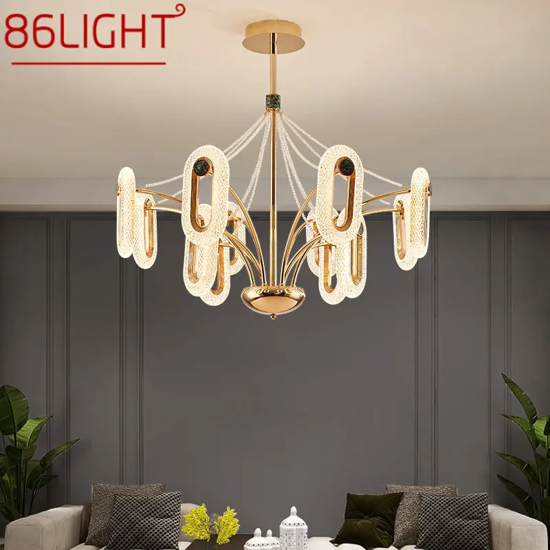 

86LIGHT Nordic Chandelier Lamp LED Fixtures Modern Creative Rings Pendant Lights for Home Living Dining Room Decor