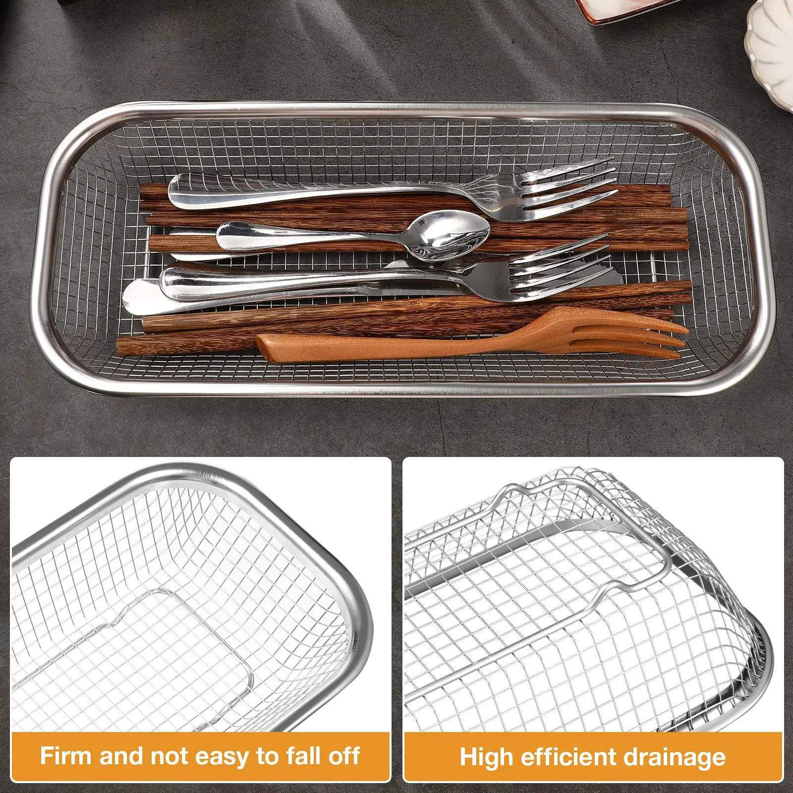 Cutlery Holder Chopstick Holder Tableware Rack Cutlery Drain Basket Tableware Drying Storage Rack Kitchen Disinfection Cabinet