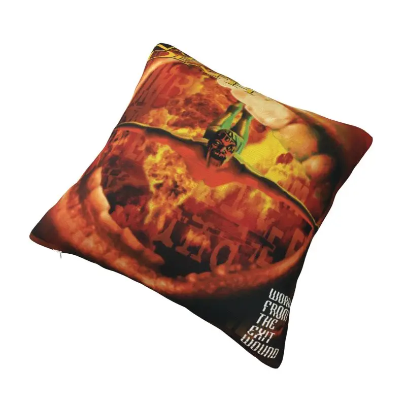 Juste de coussin de canapé de luxe personnalisée, taie d'oreiller douce, bande de métal noir, Napalm, Death Grindcore