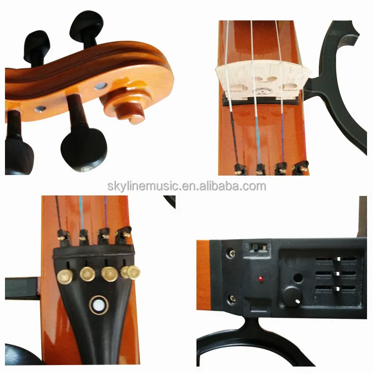 High Quality Solid Wood Electric Violin, Silence