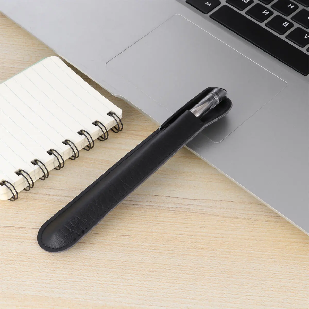 

10Pcs PU Fountain Pen Sleeve Case Cover Stylus Protector Lightweight Scratch Proof Classic Business Wrap