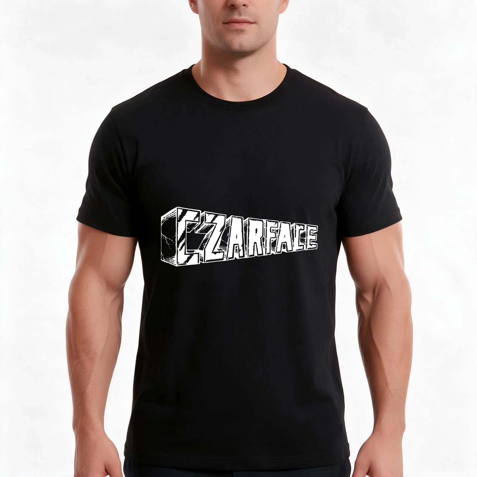 Czarface HD Logo (Ver. 2) T-Shirt, Summer Casual Cotton Tee, Oversized Streetwear Tops, Vintage Graphic Print, Unisex Men Women