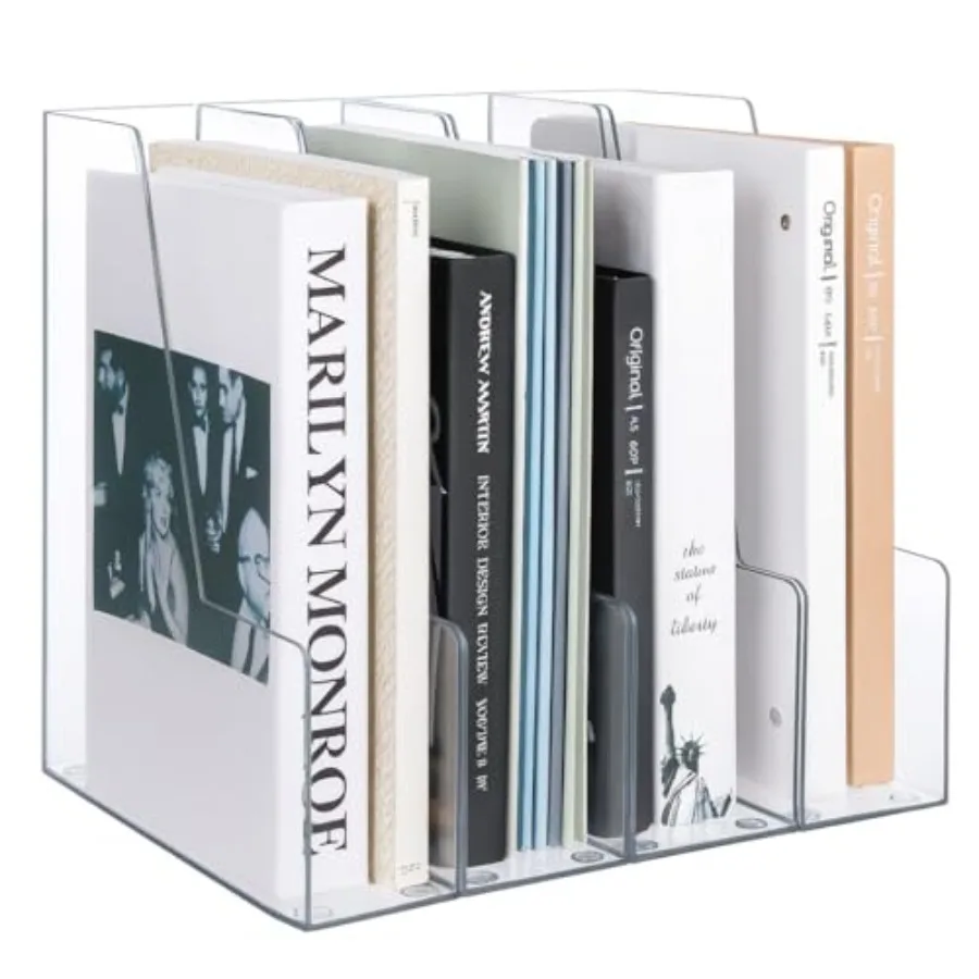 

Вертикальный держатель для журнальных файлов, прозрачный органайзер для файлов, настольный органайзер и контейнеры для хранения журналов, переплеты для ноутбуков Enve