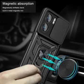 Pouzdro Armor pro OPPO A79 A78 A58 A38 A18 A98 5G A77 A57 A57S A76 A16 A16S A54S s kroužkem a magnetickým držákem Coque Fundas 6 nejlepší prodej Kryt pro OPPO A57 - №5