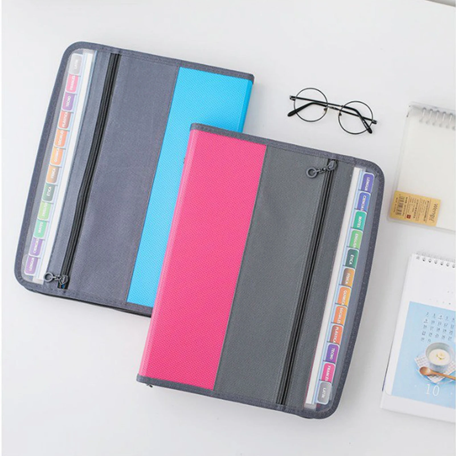 Multi-color Small Accordion File Organizer 13 Pockets Zipper Document Holder Large Capacity For Receipts Coupons Bills And Cards 3