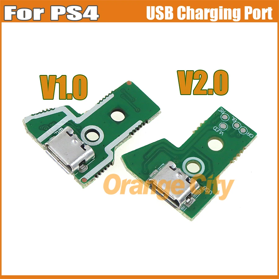 

100PCS OEM USB Charging Port For PS4 V1 V2 Socket Circuit Board 12Pin Connector Light Charging Board Game Accessory Replacement