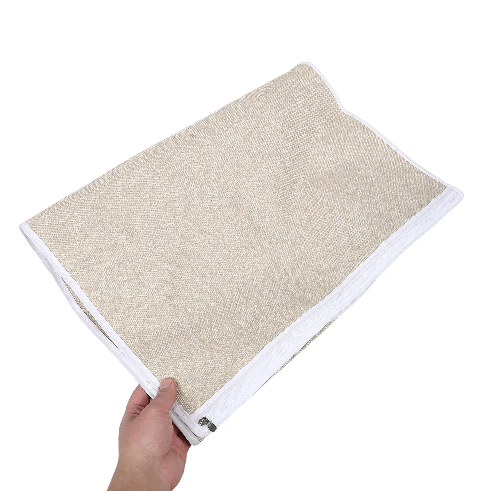 Ironing Board Zipper Bag Khaki Foldable Washable Fabric Cover 50x20 Inch Storage Organizer Laundry Closet Stain Resistant