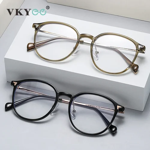 Imagen 2 del producto VICKY, gafas de mujer con montura redonda TR90 a la moda, montura fina, se pueden personalizar, gafas graduadas antiluz azul, gafas para miopía