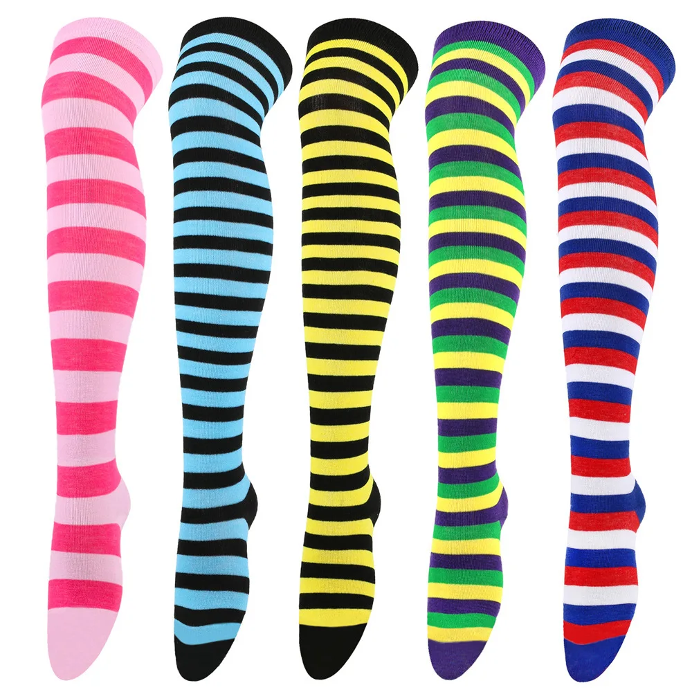 

Hot-selling Popular New Striped Stockings Women's Japanese Knee Socks Thigh Socks COSPLAY Animation Party Women's Socks