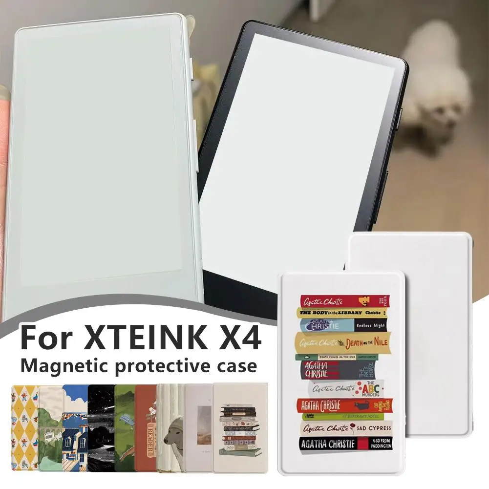 

Магнитный раздельный чехол для Yuesing Tong X4 XTEINK X4, обложка для электронной книги с шелковой текстурой, полная защита, противоударные углы, корпус из ТПУ