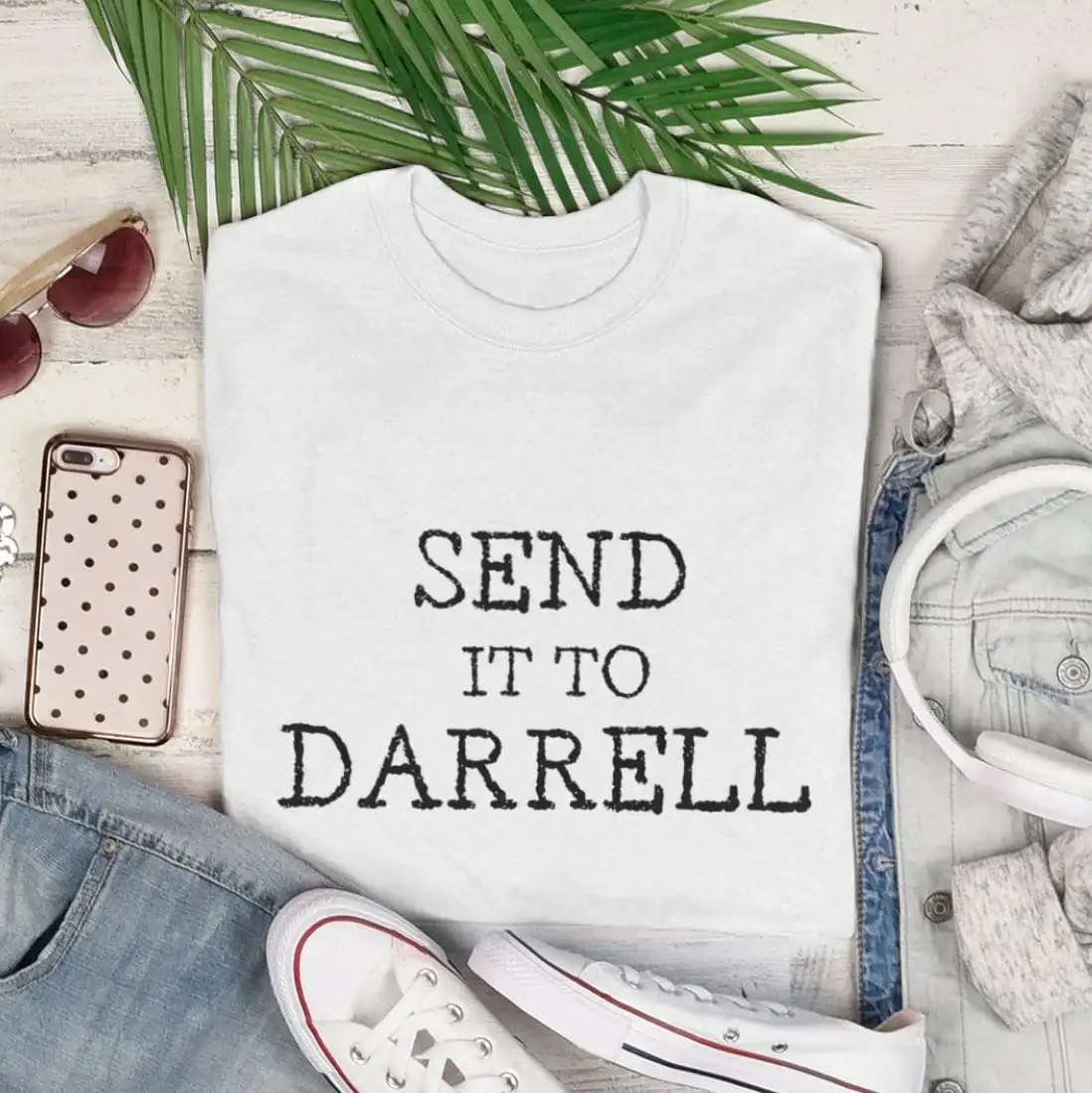 Send It To Darrell T Shirt Vanderpump Rules Quote Lala Kent Books Tee Funny Vpr Team Ariana