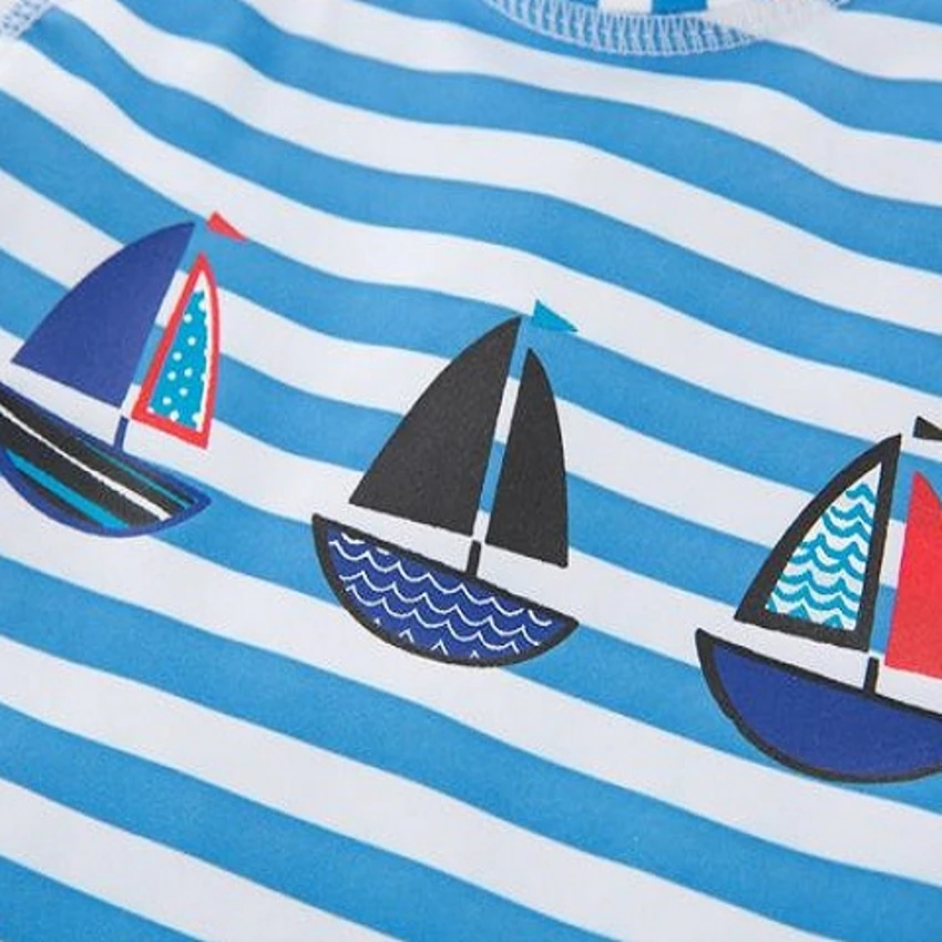 Boy Baby two pieces boat Surfing Wear Swimming Suit Infant Toddler Swimwear Kids Sunscreen Beach Bathing Suit