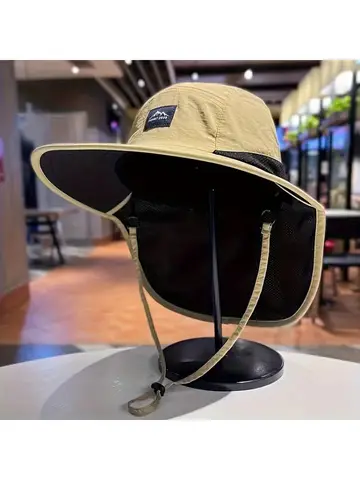 Hot sale! Unisex Windproof Quick-Dry Fisherman Hat with Neck Flap & UV Protection for Outdoor Fishing Hikin