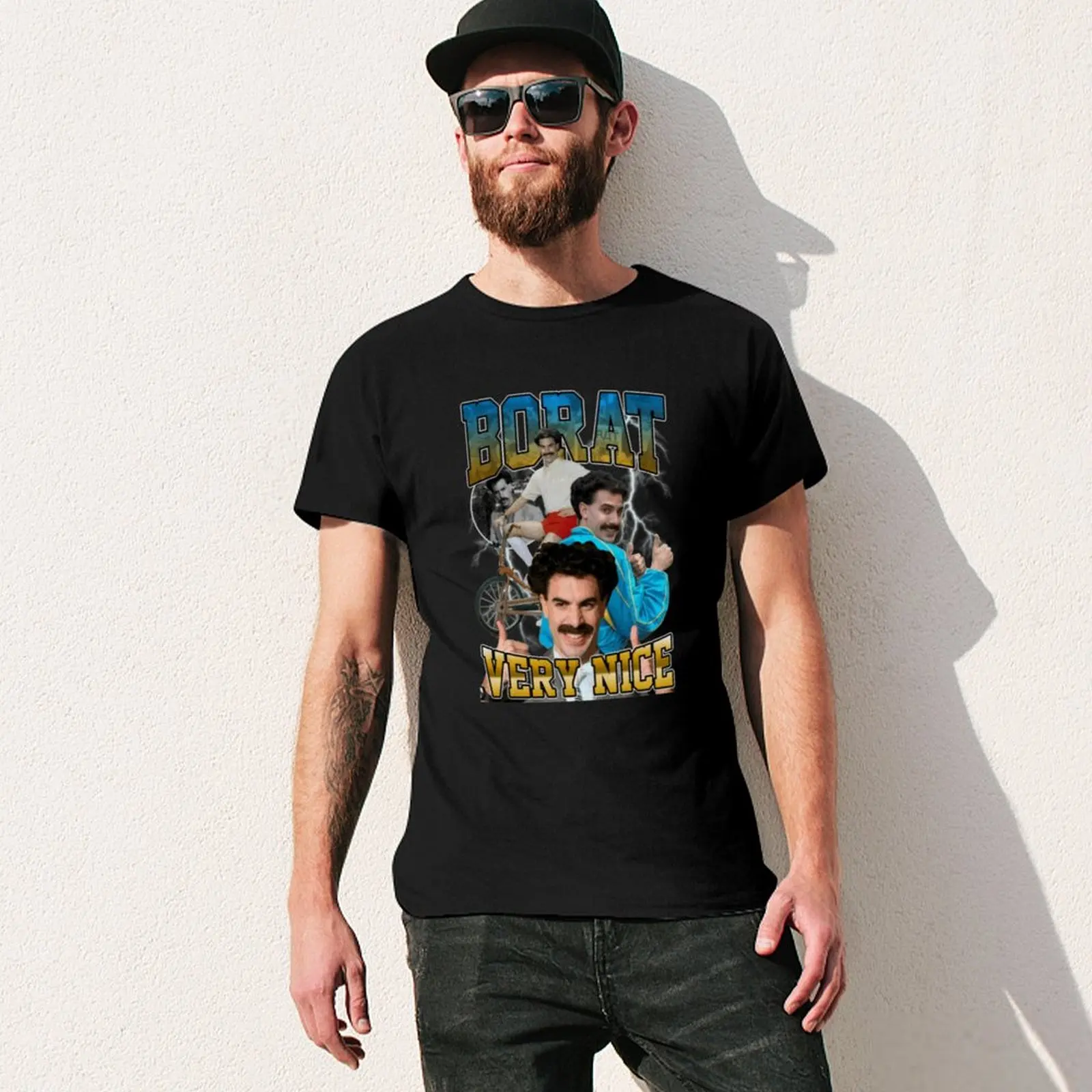 Borat Borat T-Shirt chemises graphique surdimensionné graphique T-Shirt hommes t-shirts