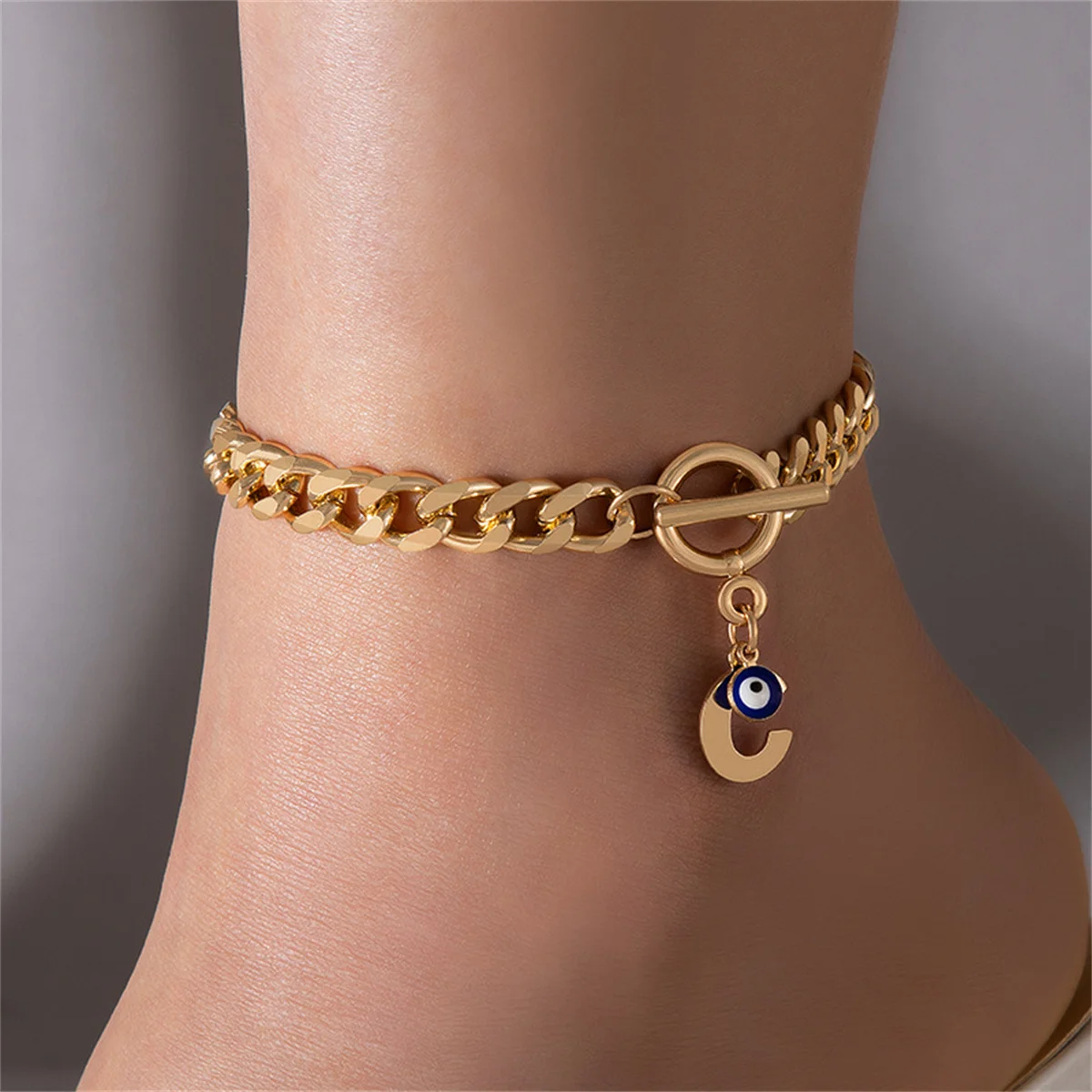 Turkish Evil Blue Eyes Tassel Anklets For Women Bohemia Resin Demon Eye Leg Ankle Bracelet Summer Beach Party Lucky Foot Jewelry