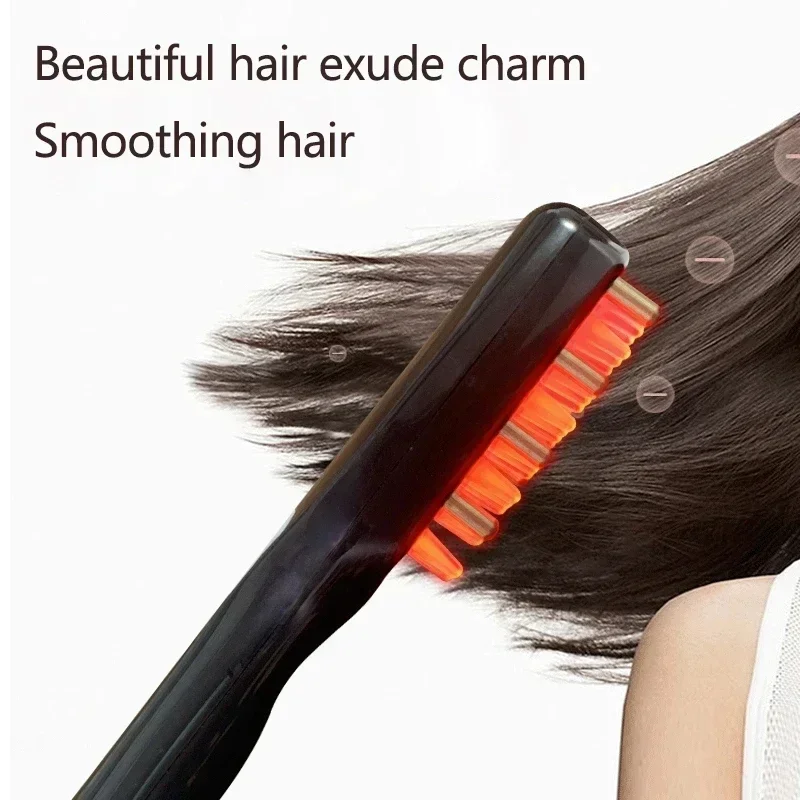 Led elétrico laser pente de crescimento do cabelo anti perda de cabelo terapia pente infravermelho ems vermelho azul luz vibração massagem cuidados de saúde do cabelo