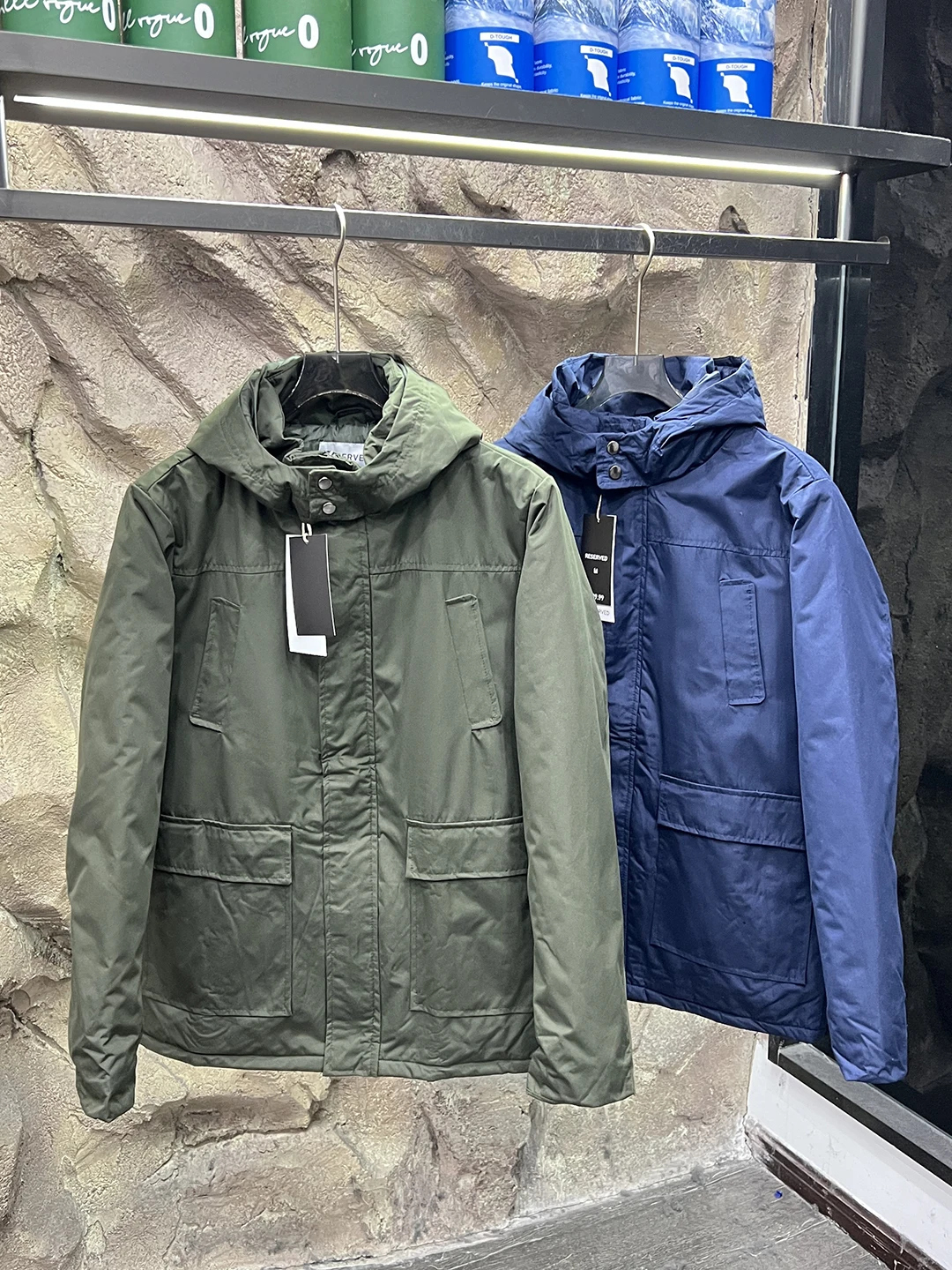 الراقية في الهواء الطلق الرجال Thiened مقنعين القطن Jaet الاحتفاظ بالدفء الخريف الشتاء معطف وظيفي الشباب Faion الوقوف صالح #5