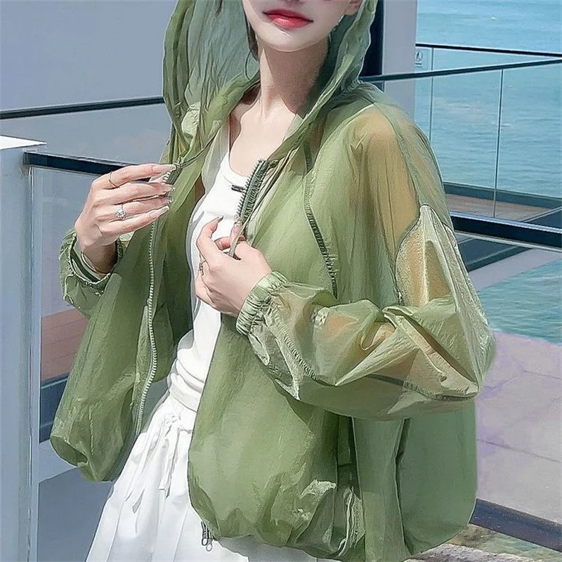 

Fashion lightweight sun protection clothing for women new summer Korean loose breathable versatile sun protection Coat jacket