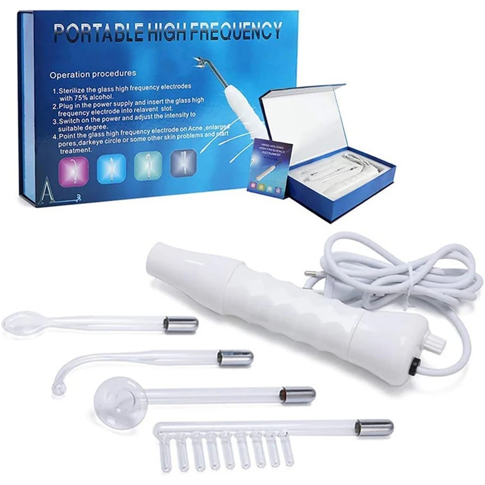 High Frequency Skin Treatment Stick Machine Portable Handheld Skin Therapy Wand Machine Electric Therapy Stick