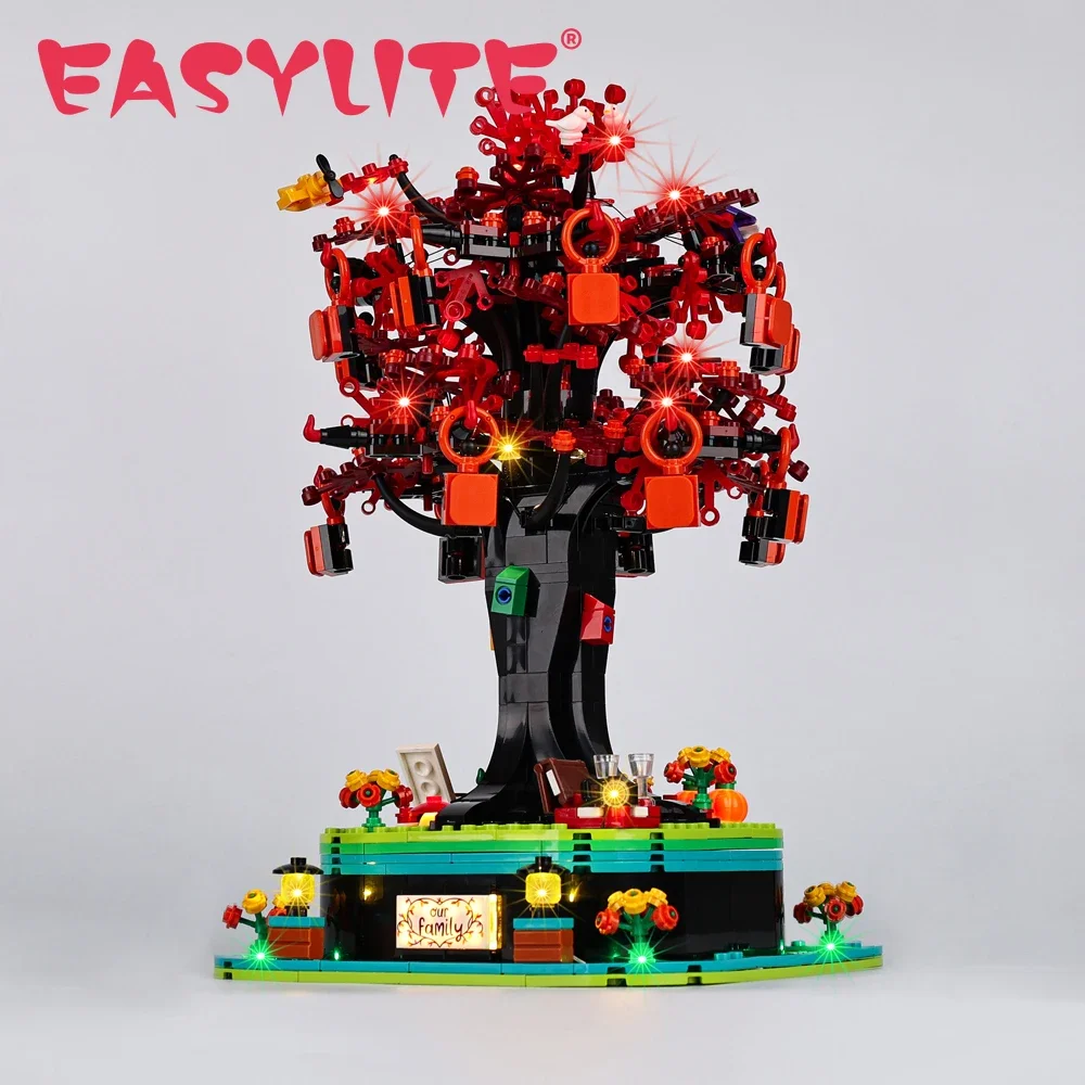 EASYLITE LED Light Set for Family Tree 21346 Building Blocks Lamp Set Toys Light Kit No Model