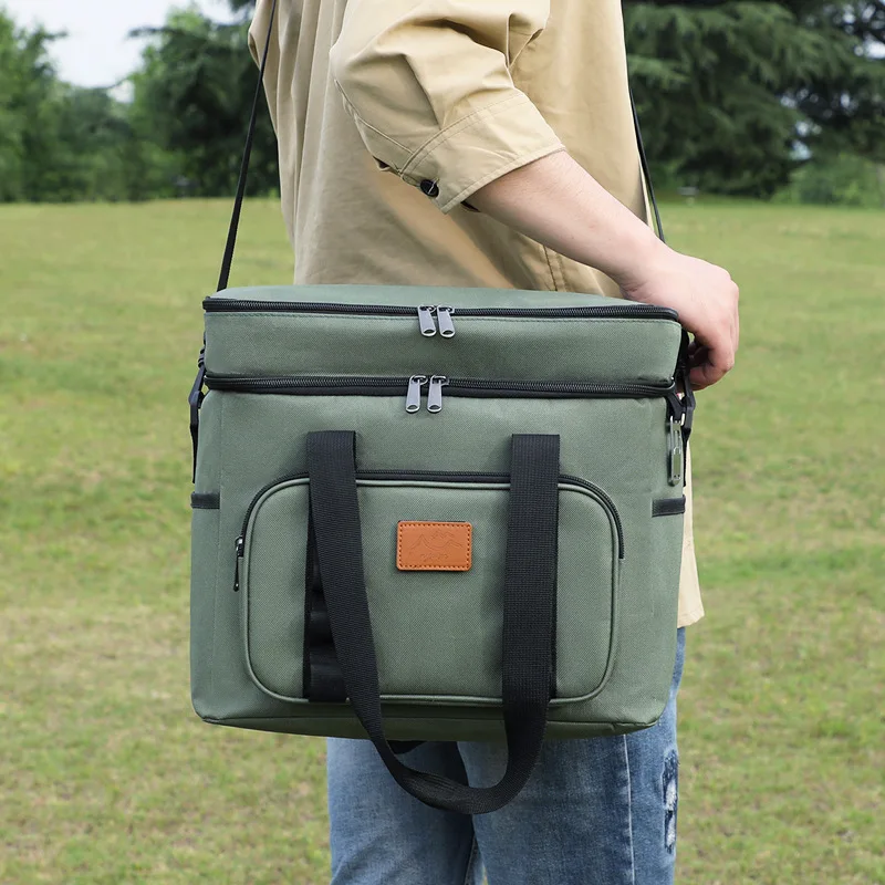 double-layer-large-capacity-cooler-bag-portable-insulated-lunch-bag-crossbody-ice-pack-for-picnic-fishing-outdoor-storage