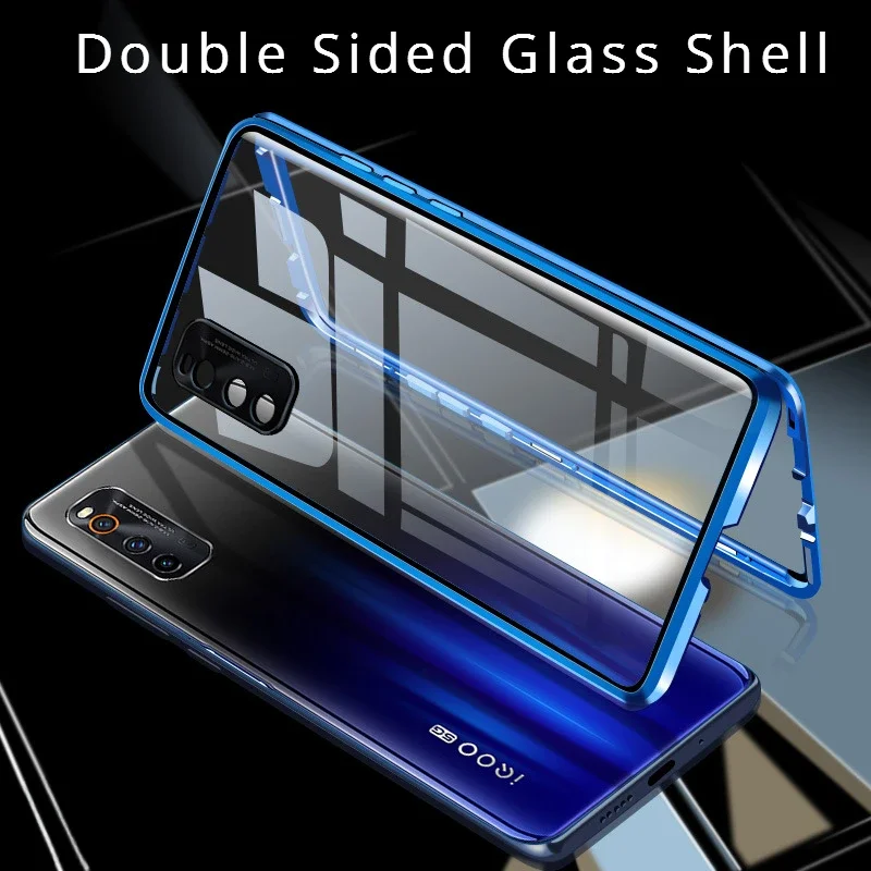 Double-Sided Glass Shockproof Phone Case For Vivo V29 Pro Magnetic Case 360° Full Protection Back Cover For Vivo V29Pro Shell