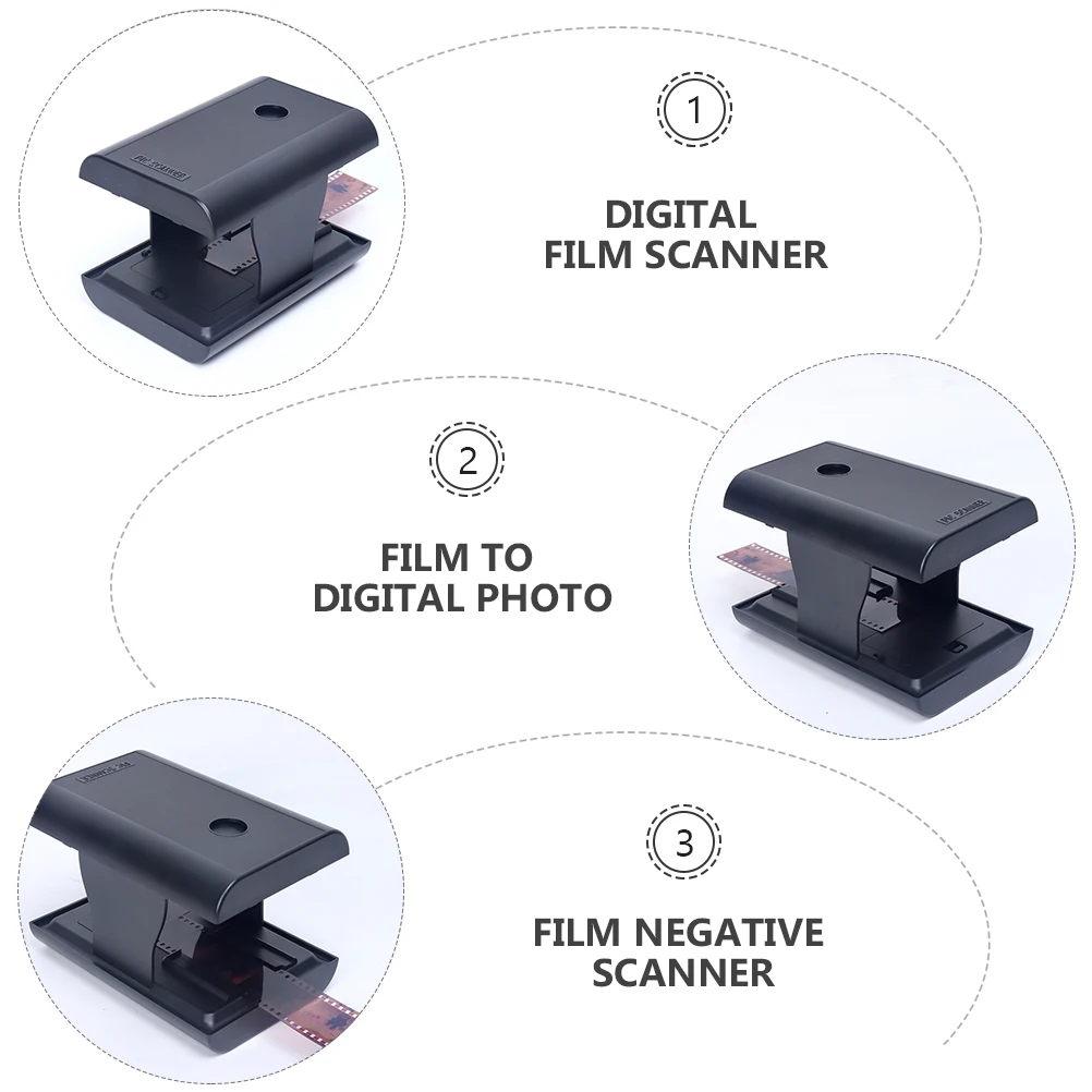 

Foldable Film Slide 35Mm 135Mm Negative To Digital Converter Led Light Compatible Compact Portable Scanning