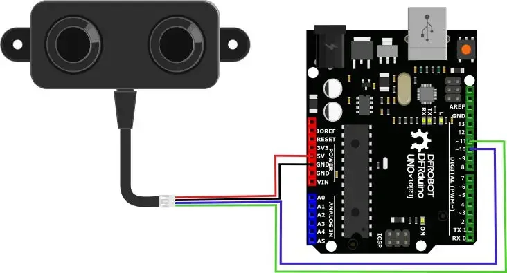 DFrobot A02YYUW Waterproof Ultrasonic Sensor