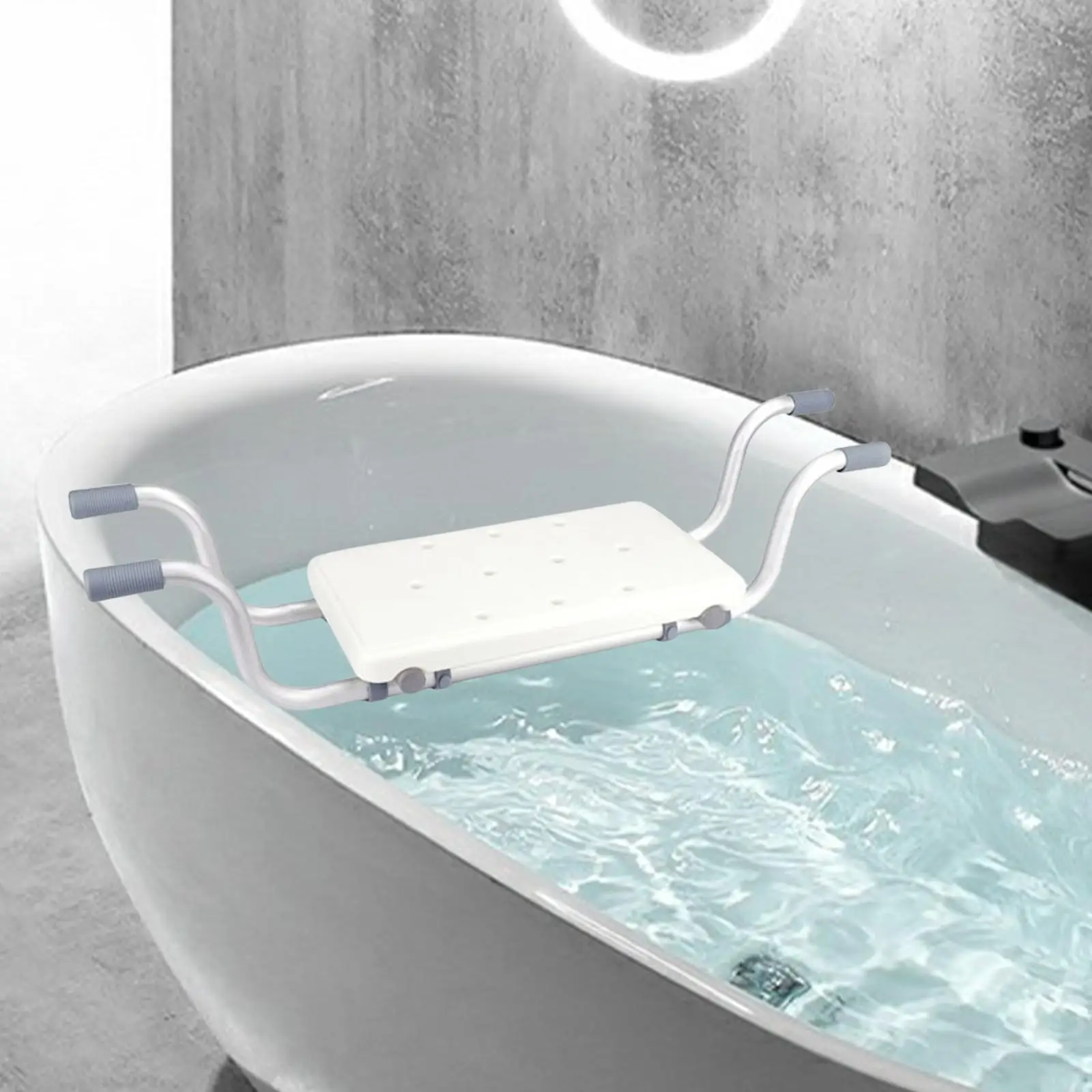 Chaise de bain en alliage d\'aluminium coordonnante, siège de baignoire réglable en largeur, chaise de douche T1 pour accessoires de maison,