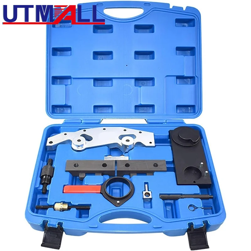 UTMALL Steel Camshaft Alignment Lock Timing Tool For BMW M52TU/M54/M56 Double Vanos Master Engine Repair Tool