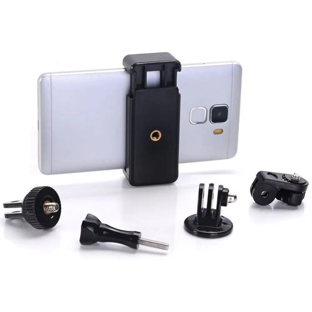 휴대폰 삼각대 어댑터, 범용 스마트폰 홀더/GoPro 스타일 마운트 부착, 1/4 나사산 gopro 유닛, 1/4-20 부품