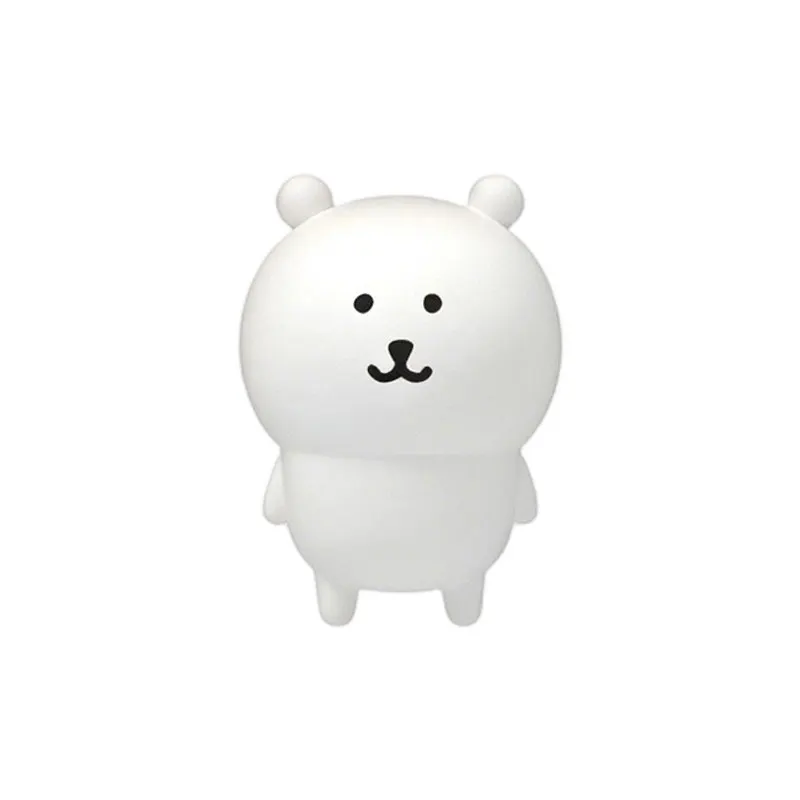 Cute Joke Bear Anime Toy Cute Animal Little White Bear Figurine Model Collection Desktop Decoration Toy Anime Peripheral Gifts - view 4