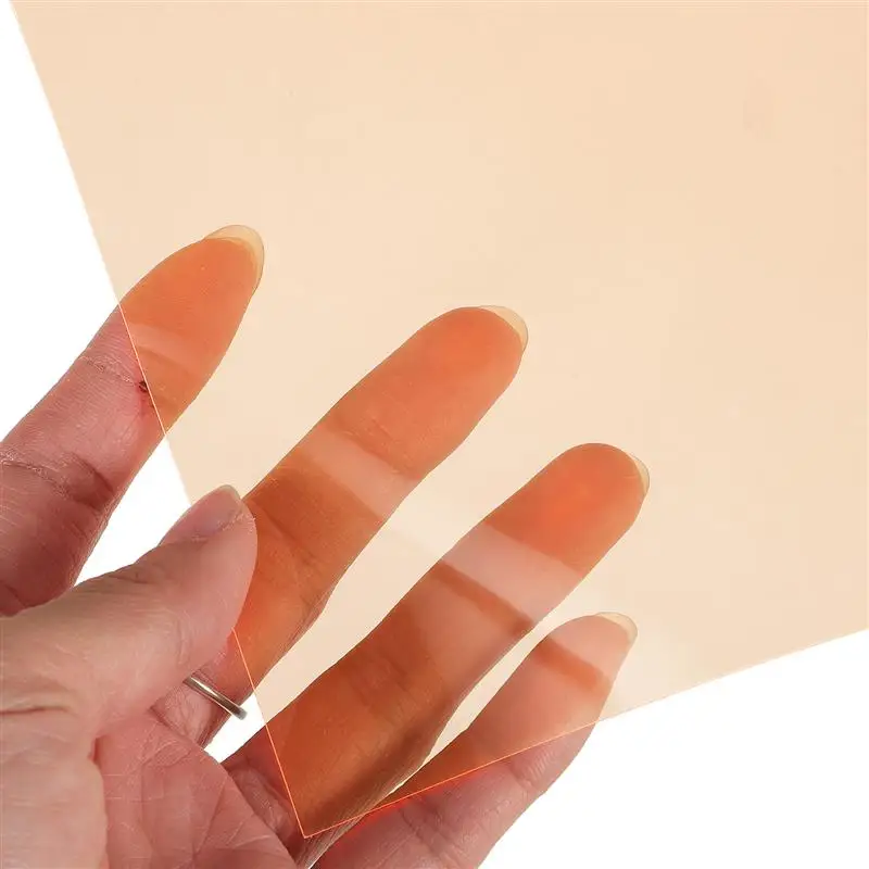 6pcs Light Diffuser Sheet Colored Light Gels Colored Sheets Light Gel Filter Sheet For Studio Video Led Light Cover