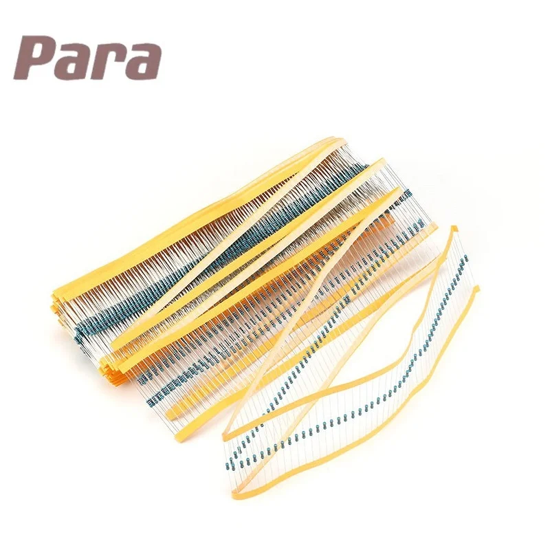 

100pcs 1/4W 1% 0R-10M Metal Film Resistor 0.25W 100R 120 150 220 270 330 470 1K 2.2K 4.7K 10K 240K 470K 1M 20M ohm Ω Resistance