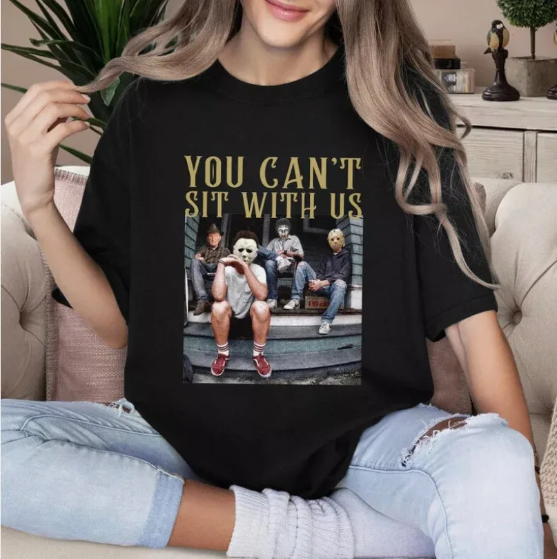 

You Cant Sit With Us Shirt, Scary Movie Shirt, Horror Halloween Shirt