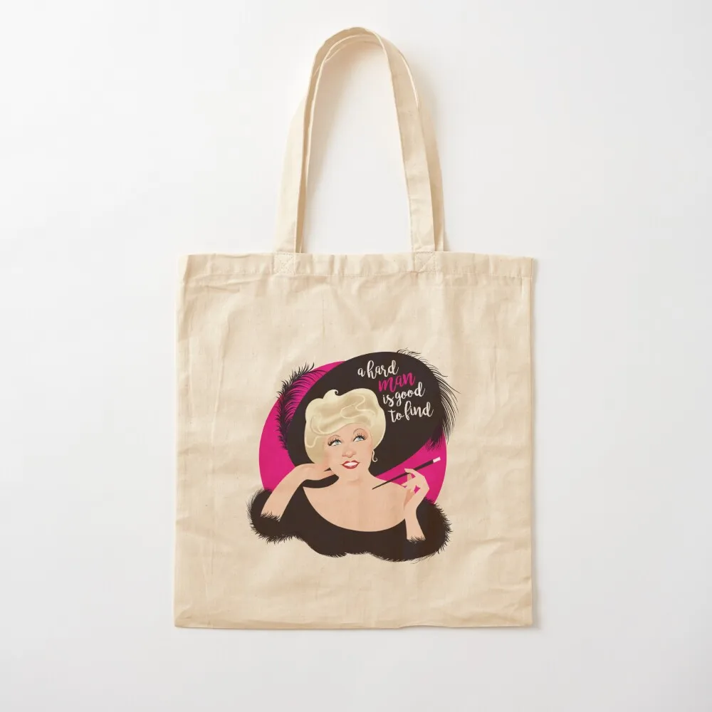 A hard man is good to find Tote Bag Portable shopping bag cloth bag woman shopping cart bags