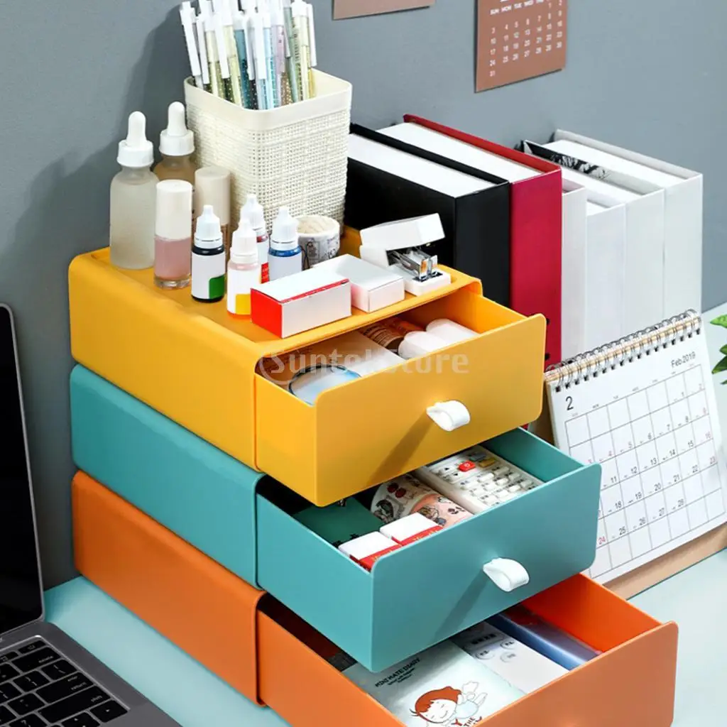 Desktop Drawer Organizer Storage Drawers Case Storage Box for Dressing Table