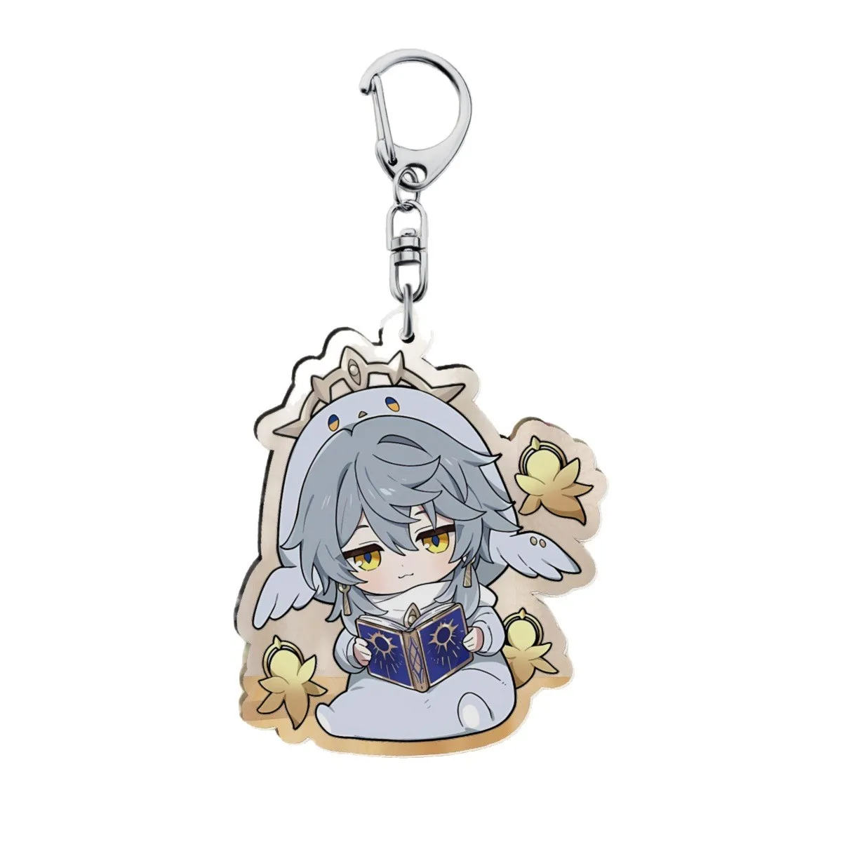 Honkai Star Rail Acrylic Keychain Strap Sunday Dan Heng Jing Yuan Blade Q Version Mobile Phone Lanyard Case Car Key Chains Cover