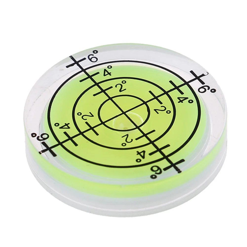 1Pc 32Mm Precisie Cirkelvormige Mini Waterpas Waterpas Bellengraad Markering Ronde Ronde Meetmeter