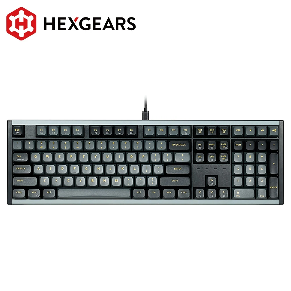 HEXGEARS I5 Mechanical Keyboard Kailh MX Switch 108 Key RGB Hotswap Type-C Wired Keyboard PBT Keycaps for PC,Mac